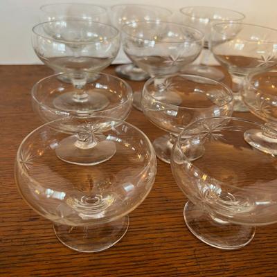 Sherbet Parfait Cups Cut Glass Crystal (120