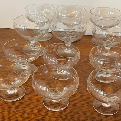 Sherbet Parfait Cups Cut Glass Crystal (120