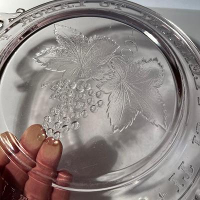 EAPG Antique Glass Serving Tray