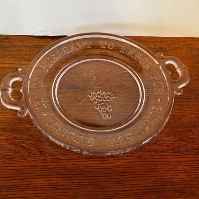 EAPG Antique Glass Serving Tray