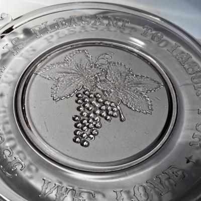 EAPG Antique Glass Serving Tray