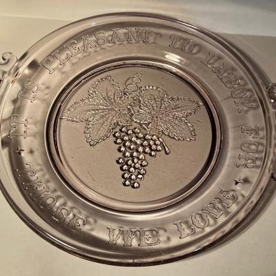 EAPG Antique Glass Serving Tray