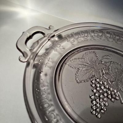 EAPG Antique Glass Serving Tray