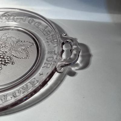 EAPG Antique Glass Serving Tray