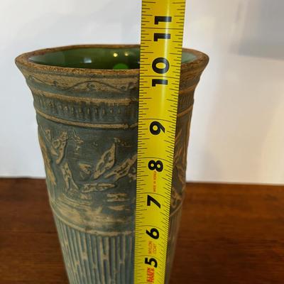 Antique Ceramic Vase Cranes or Flamingos Weller? McCoy?