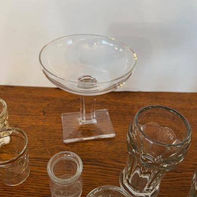 Collection of Clear Small Mini Shots plus 10 pieces