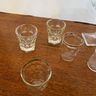 Collection of Clear Small Mini Shots plus 10 pieces