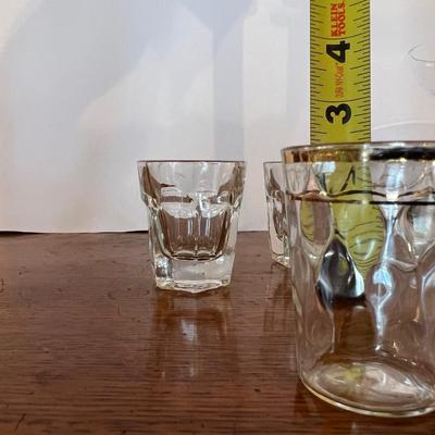 Collection of Clear Small Mini Shots plus 10 pieces