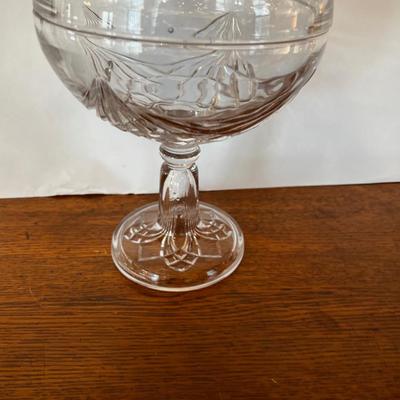 Glass Candy dish Footed w/Lid