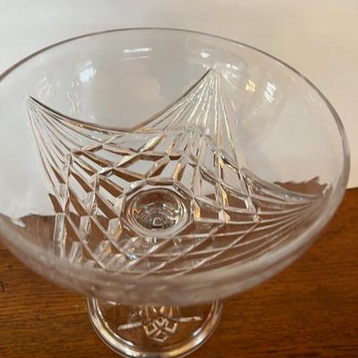 Glass Candy dish Footed w/Lid