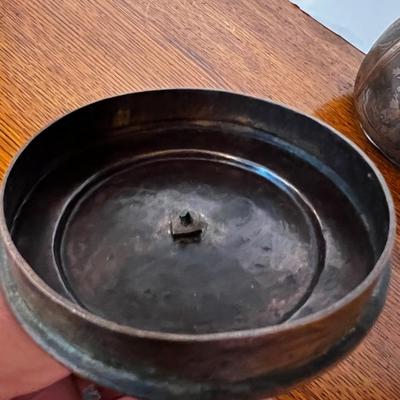 Antique Copper Chinese Teapot 