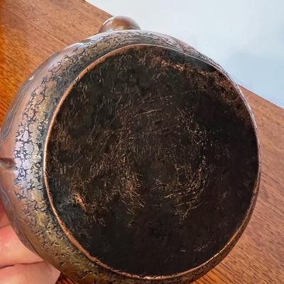 Antique Copper Chinese Teapot 