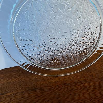 13" Sandwich Glass Platter 