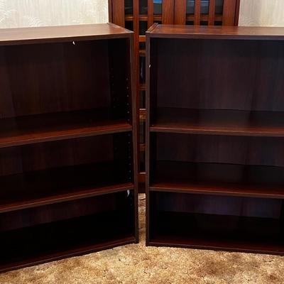 2 - Melamine Bookshelves 