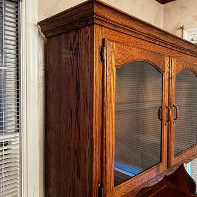Oak China Cabinet 