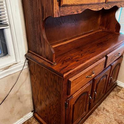 Oak China Cabinet 