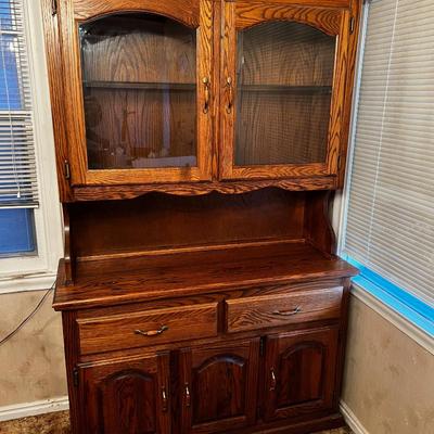 Oak China Cabinet 