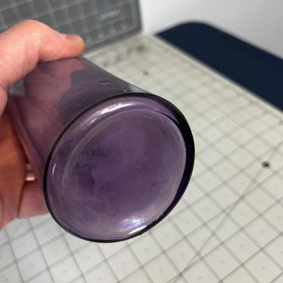 Antique Purple Bottles, PAIR