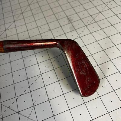 Hickory Shaft One Iron Gold Club 