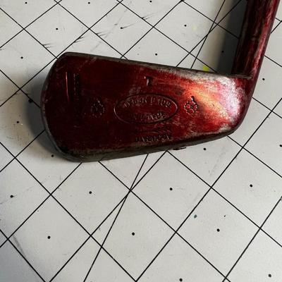 Hickory Shaft One Iron Gold Club 