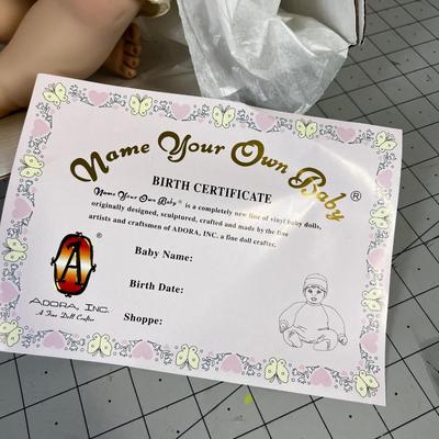 NEW Name Your Own Baby, Porcelain Baby