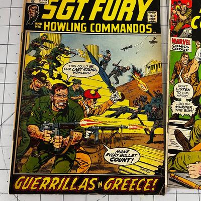 2 Sargent Fury Comics from 1972 