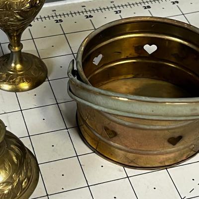 Small Collection of Brass Items