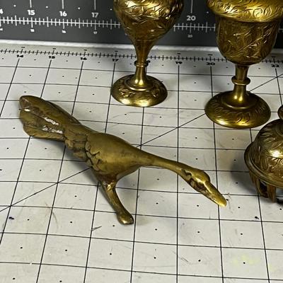 Small Collection of Brass Items