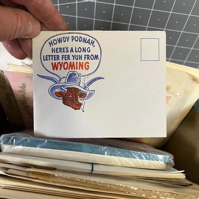 Box Full of Vintage Cards - Post Cards, Birthday, Get Well 
