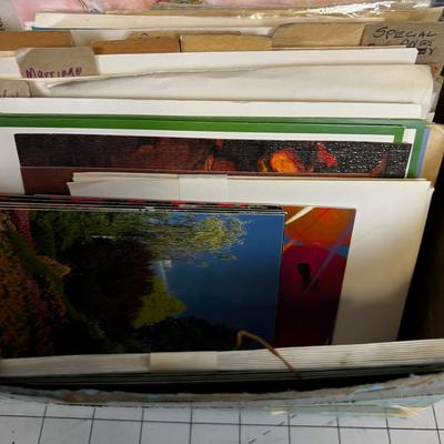 Box Full of Vintage Cards - Post Cards, Birthday, Get Well 