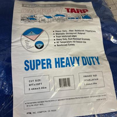 2 NEW in the Package 8 X 10' Tarps 