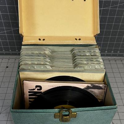Box of 45 Records; A lot of Country 