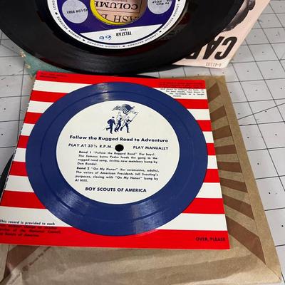 Box of 45 Records; A lot of Country 