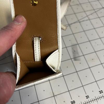 PRADA Hand Bag White Leather 