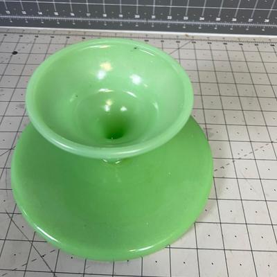 Jadeite Green Glass Serving or Cake Plate