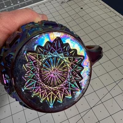 Westmorland Glass Carnival Cream & Sugar