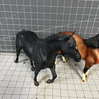 2 Breyers - Black and A Mixed Black and Red