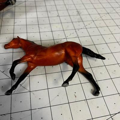 2 Small Breyers - Brown Red