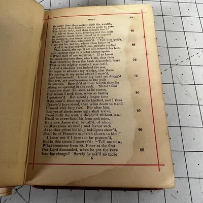 Dante's Poems Antique Book