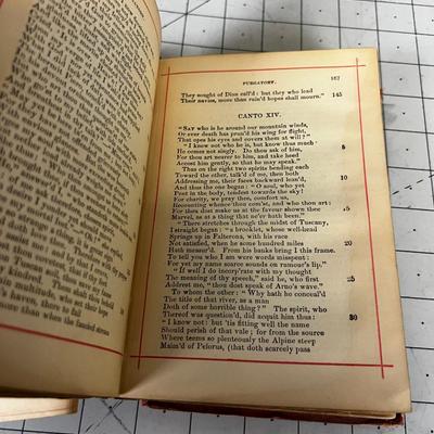 Dante's Poems Antique Book