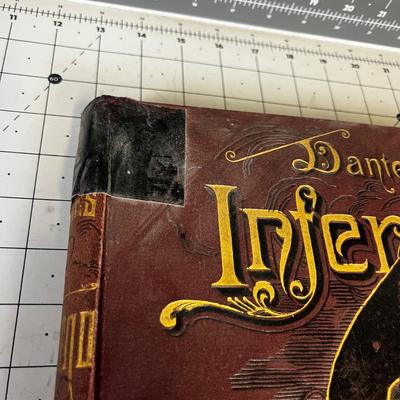 Dante's Inferno Antique Book