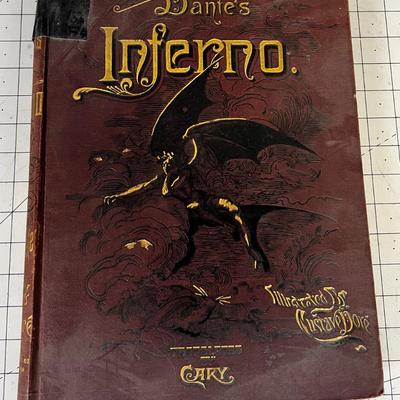 Dante's Inferno Antique Book