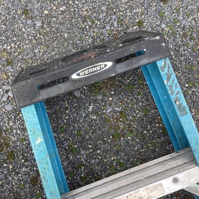 109 Werner Fiberglass 8-ft Step Ladder