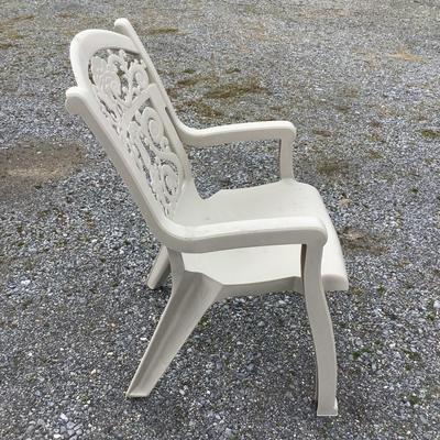 112 Syroco Plastic Outdoor Patio Arm Chairs (Set of 4)