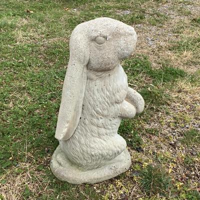 117 Gazing Rabbit Cement Statue