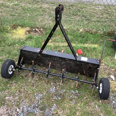 130 Brinly 40" Tow-Behind 6-Spike Plug Lawn Aerator
