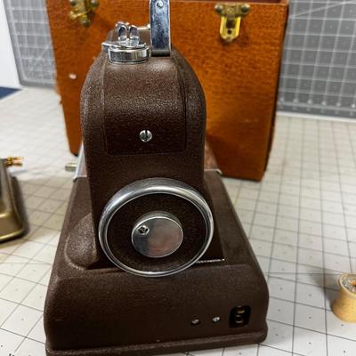 Vintage Weld Seam Feather Weight Sewing Machine 