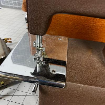 Vintage Weld Seam Feather Weight Sewing Machine 
