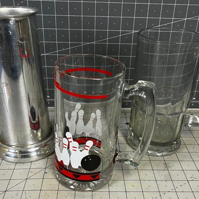 3 Beer Mugs 
