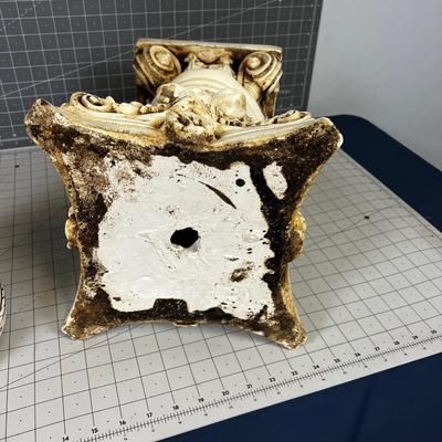 Cherub With and Urn on a Pedestal  